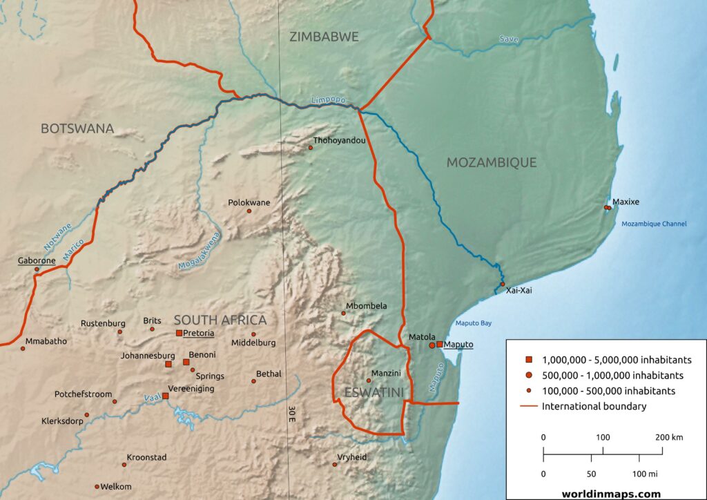 Limpopo River Map