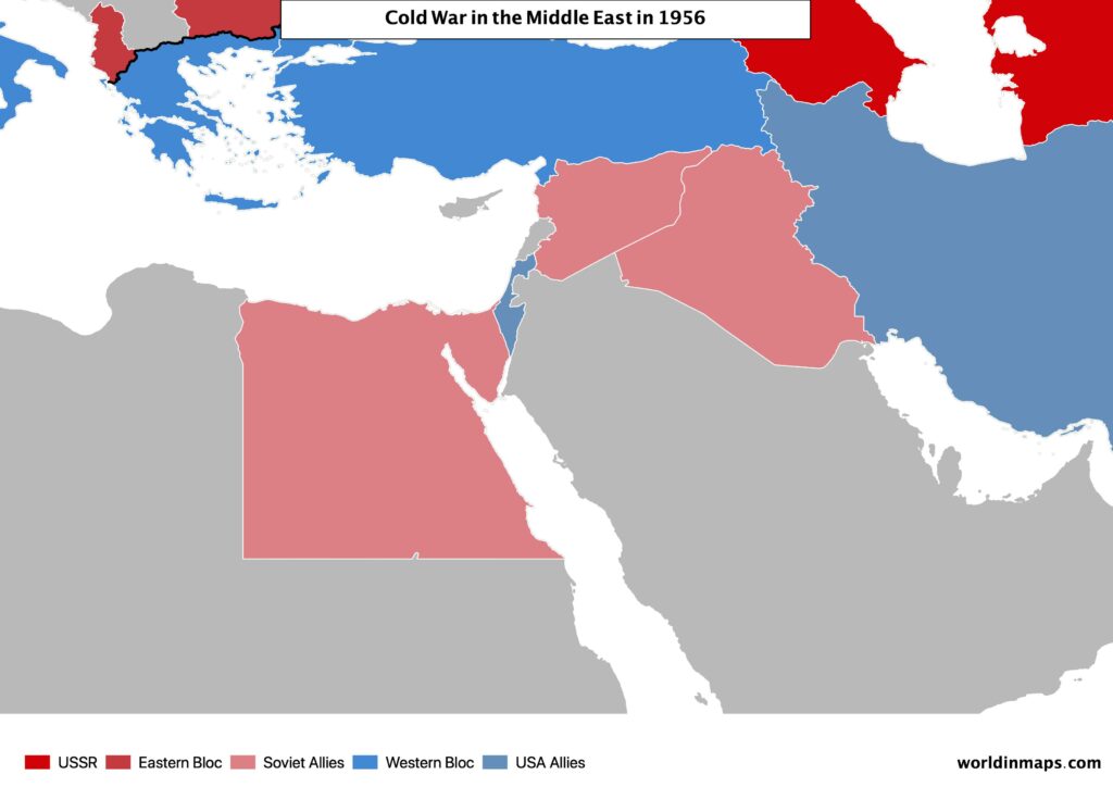 Cold War In The Middle East In 1956 Terra Scientifica Maps Catalog 5613