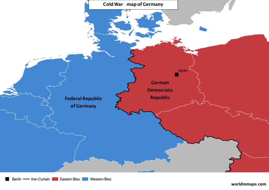 Cold War Map of Germany