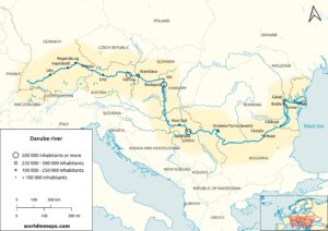 Danube River Map