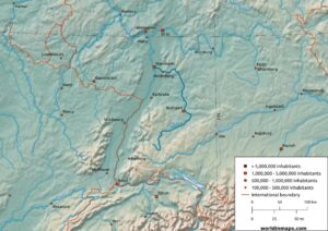 Neckar River Map