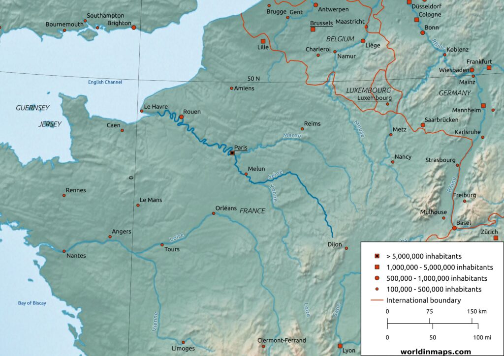 The Seine River Map